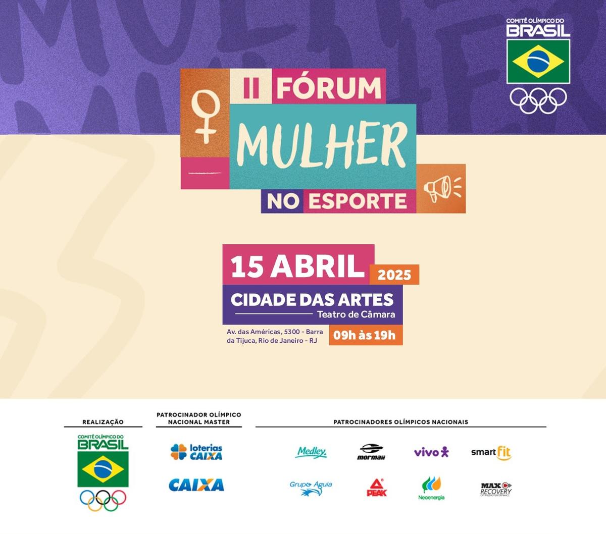 II Fórum Mulher no Esporte do COB divulga programação completa